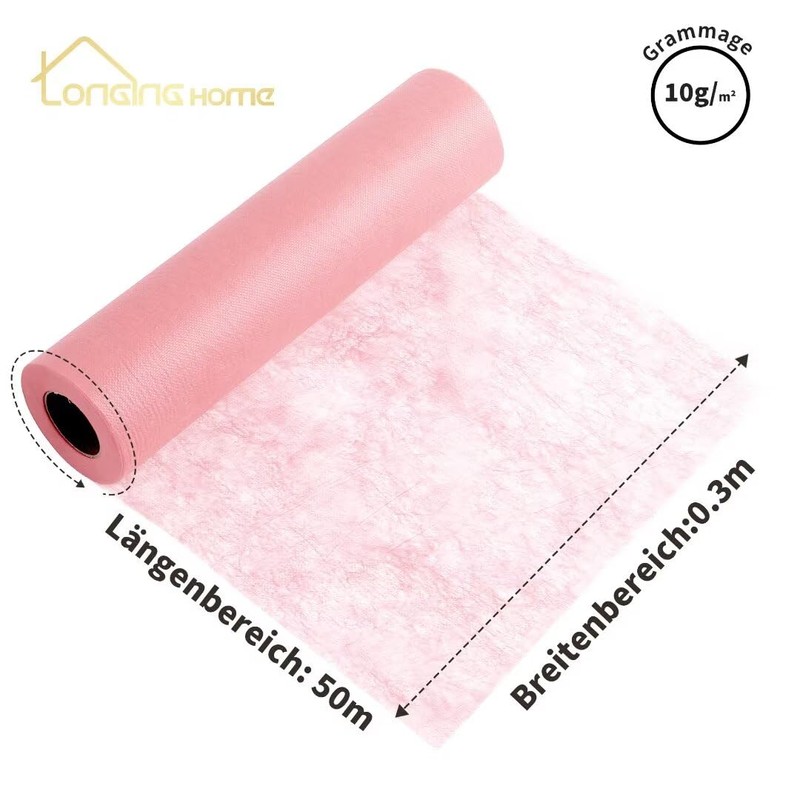 Longing Home Table Runner, 0.3 x 50 m, Orange, Disposable