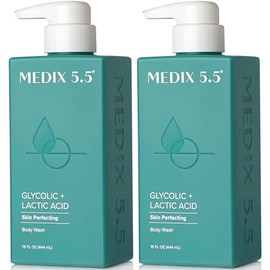 Medix 5.5- MEDIX 5.5 Exfoliante corporal para el cuidado de la piel Limpiador corporal exfoliante con ácido glicólico KP Bump Eraser | AHA + Láctico