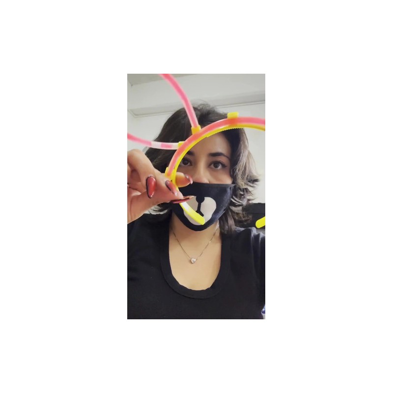 20 Pza De Diadema Neon Glow Orejas Mickey Cyalume 200