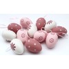 LB H&F Set of 12 Easter Eggs Plastic for Hanging