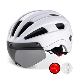 BATFOX Bike Helmet Casco para Bicicleta Adult Men Women Youth for Bicycle Cycling Helmets Kids 8-14 Bike Helmets Women Adult with Rechargeable LED Light