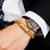 Vinoya Link Bracelets for Men Cuban Link Stainless Steel 18