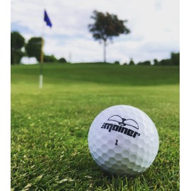 Emainer emoG Golfball, softe Golfbälle mit maximaler Reichweite, Dieser Ball kennt Dein Highscore, 3er-Pack, weiß (1x 3er (3 Bälle))