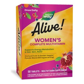 Natures Way Alive Multivitamnico Completo Para Mujer Sabor Frutos Rojos - de, y, Incluid