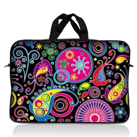 Laptop Skin Shop 15" - 15.6" Neoprene Laptop Sleeve Bag Carrying Case with Handle - Art Design