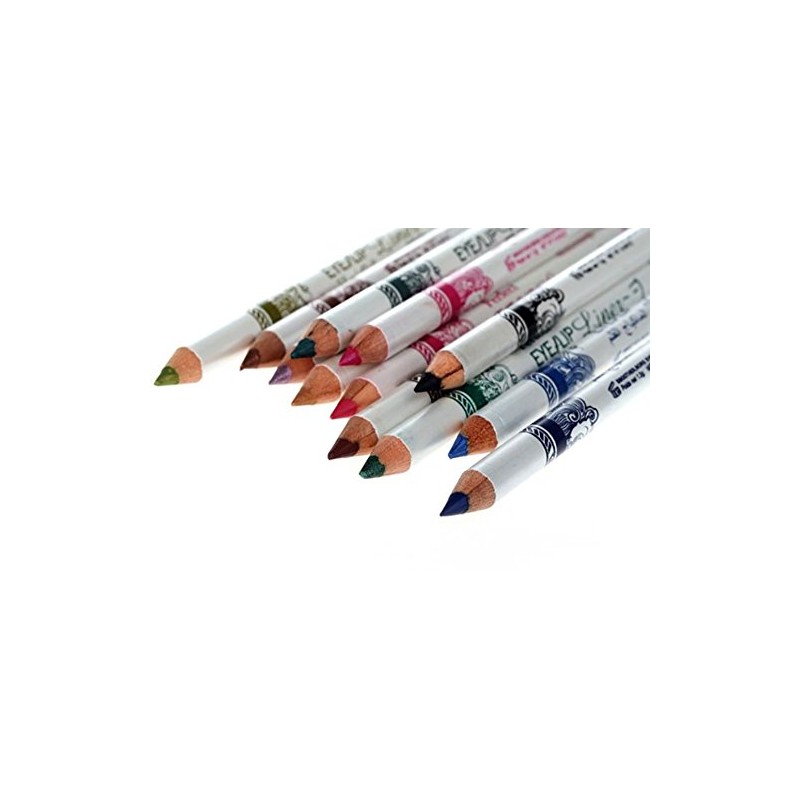 LOVM 12 Pcs PROFESSIONAL Cosmetic Makeup Eyeliner Eye/Lip Liner GLITTER
