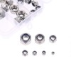 M3-M12 165 Pieces Stainless Steel Nylon Lock Nut Sets, Self-Locking