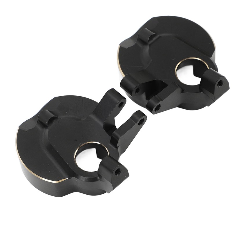 2Pcs RC Steering Knuckles Black Coated Brass Front Steering Knuckles