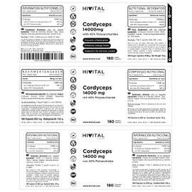 Cordyceps 14000 mg 180 Vegan Capsules for 3 Months Cordyceps Sinensis CS-4 with 40% Polysaccharides. Natural Extract of Cordyceps Mushroom to Improve Energy and Reduce Fatigue