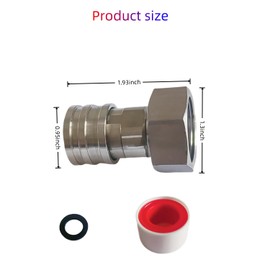Garden Hose to Pressure Washer Adapter, 3/4” GHT to 1/4” Quick Connect, Hose and Gun Quick Connect Adapter,Stainless Steel