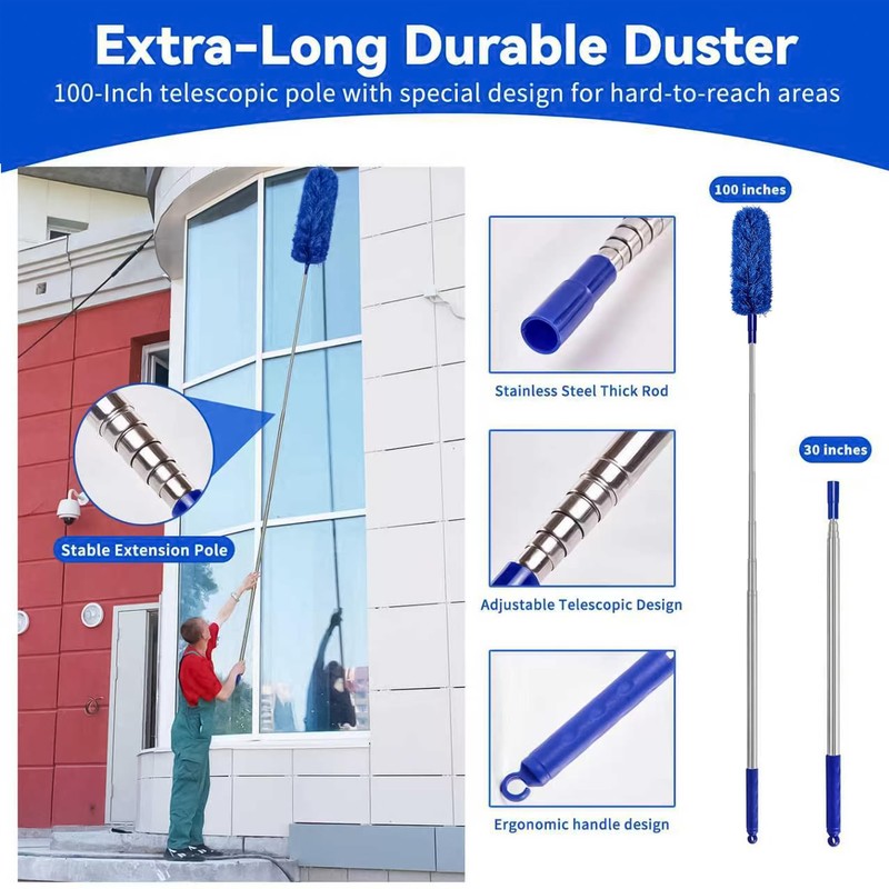 Dusters for Cleaning, Duster with Extension Pole 7 in 1