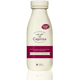 Caprina by Canus Liquid Hand Soap Refill, With Fresh Canadian Goat Milk, Original, 27.1 Fl Oz