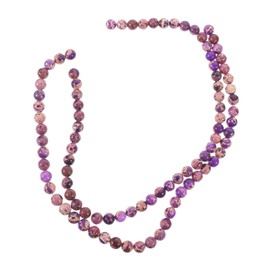 KONTONTY 2Pcs Emperor Stone Bead Bracelet Smooth Surface Natural Stone Jewelry for DIY Crafting Comfortable Wear for Special Occasions and Daily Use