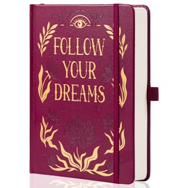 MGGAO College Rule Notebook for Women Men, 318 Numbered Pages Journal, A5 Butterfly Floral Journals for Writing, Aesthetic Notebooks, Work School Note Taking, 14.7 x 21.4 cm