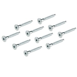 Gedotec Confirmat Furniture Connectors Screws Wood Connectors Shelf & Cabinets Furniture Screws for Bore Diameter 5 mm Galvanised Steel Thread 7 x 50 mm Pack of 20 One-piece Connector with Cylinder