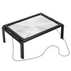 A4 Size Reading Magnifying Glass with LED Light and Stand