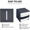 Tissue Box Cover Holder 2 Piece,Square Premium PU Leather Decorative