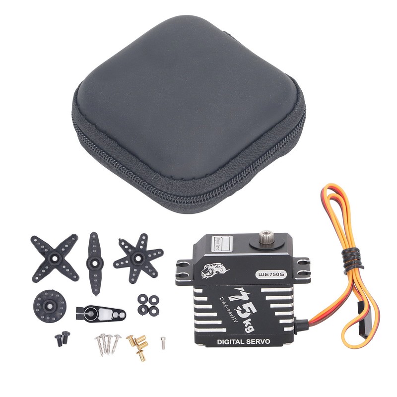 75KG Digital Steering Servo 180 Degree Control Angle Waterproof Full