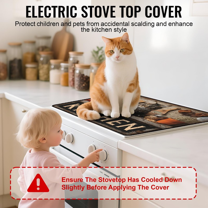 NYZE Stove Top Cover for Electric/Glass Stove, Flat Top Cooktop