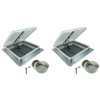 Heng's 14" RV Roof Vent Kit w/Butyl Tape | White