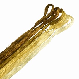 MINGGUXIUYI 6 Skeins Mulberry Silk Floss Embroidery Thread Floss-Cross Stitch Threads China Silk Woven Jewelry Threads DIY Sewing Kits (12)