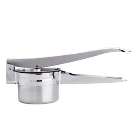 Surplex Stainless Steel Potato Ricer, Spaetzle Press, Potato Masher Set for Mashed Potatoes, Fruit Juices, Vegetable Porridge, with 3 Perforated Discs (Fine/Medium/Coarse), Dishwasher Safe, Length 27