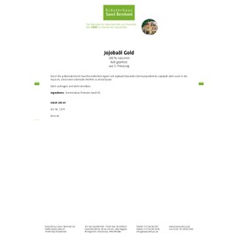 Jojoba Oil Gold LFS 6 Set of 3 x 100 ml