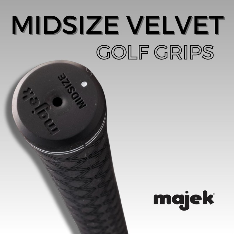 1 pc - Tour Pro Soft Black Midsize Golf Grip