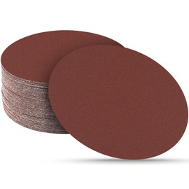 Sruhrak 30 Pcs 180mm Sanding Discs 240 Grit, 7 In Round Sandpaper Hook and Loop Sanding Pads for Drywall Sander