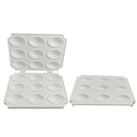 Meatball Maker Manual Meatloaf Mold Kibbeh Maker Press Minced Processor Tool, ABS Plastic, White and Clear, Ideal Kitchen Gadget