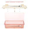 TOPBATHY 2 Pcs Flatware Trays Cutlery Organiser with Lid Cutlery