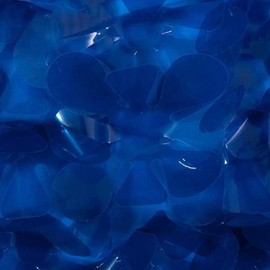 Anderson's Dark Blue Vinyl Floral Sheeting, 30Ft. Parade Float Decoration for Trailers, Parties, Weddings, Proms, Photo Backdrops & Events – Durable Fringe Garland for Indoor/Outdoor Use