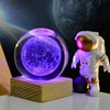 HeZhiNing Crystal Ball Night Light Creative Night Scene Astronomy 3D