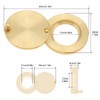 HOJLKLD Peephole Cover, Solid Brass Privacy Door Viewer Cover with