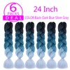 jiefeng 6 Bundles/Lot 24" Braiding Hair Extensions for Women High
