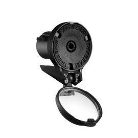 CORKY Drop Bar Bike Mirror - 360º Rotatable & Collapsible - Fashionable Design Bar End Folding Mirror Foldable Convex Rear View Safe & Stylish Bike Riding Contemporary Design (Black)