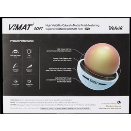 Volvik Unisex's Vimat Golf Ball, Yellow, one size