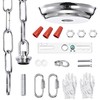 Mr.Color Chrome Canopy Kit for Ceiling Light 6 Feet Pendant