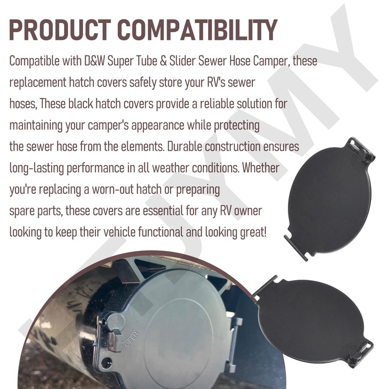 HTJYMY 2 Pack Replacement Hatch Door for D&W Super Tube