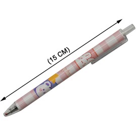 Maydahui Cute Animal Bear Rabbit Retractable Ballpoint Pens, Set of 12, 0.5mm, Black Ink, Gel Ballpoint Pens, Stylish, Stationery, Students, Gift, Present