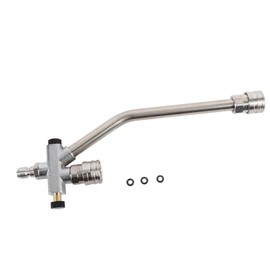 Dual Connector Pressure Washer Wand Stainless Steel 6000psi Multifunctional Foam Cannon Dual Connector Accessory