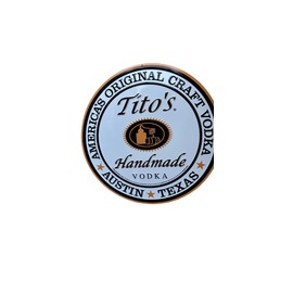 Tito's Signature XL Round Tacker Pub Sign