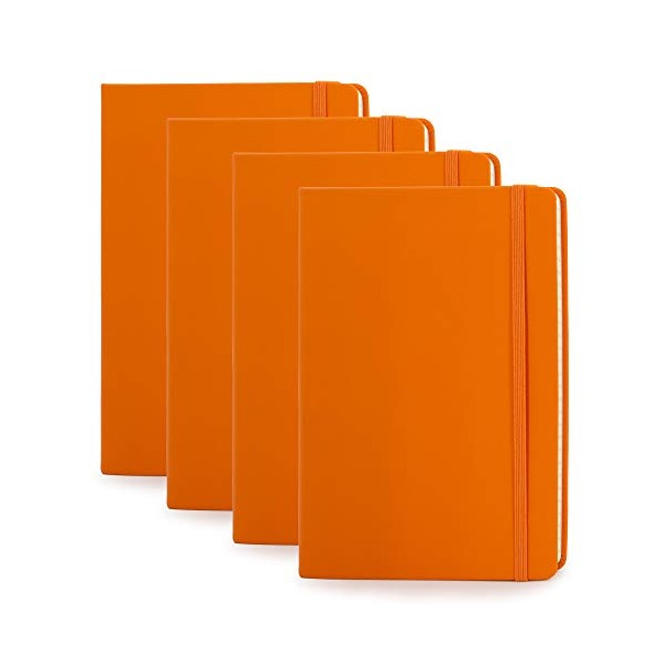 Simply Genius (4 Pack) A5 Hardcover Leatherette Journals to Write