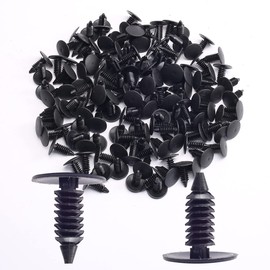 N / A OCESTORE Car Plastic Trim Boot Rivets Push Clip Fastener,7mm Hole Push Retainer Bumper Fender Shield Clips for Automotive Pins Clips Rivets Retainers Screw (Set of 100)