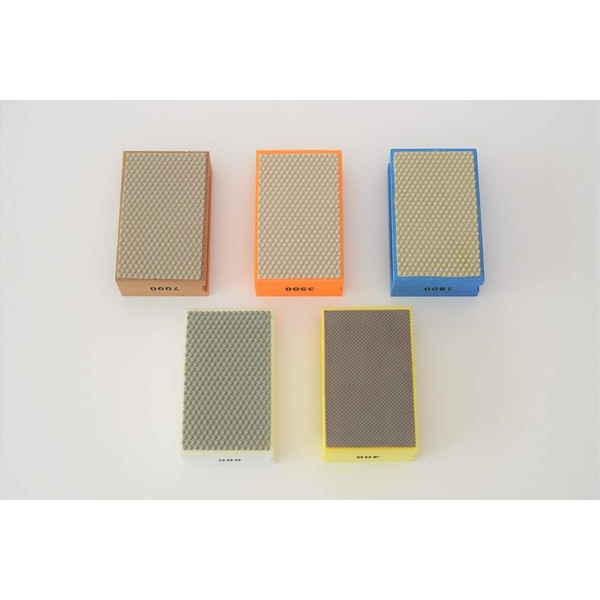 5 Pcs Diamond Hand Polishing Pads for Marble (#400 #800