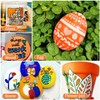 Orange Permanent Paint Pens - 12 Pack Oil Based Paint