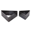 2PCS Triangle Leather Cutter Alloy Steel Hollow Punch Cutter Set