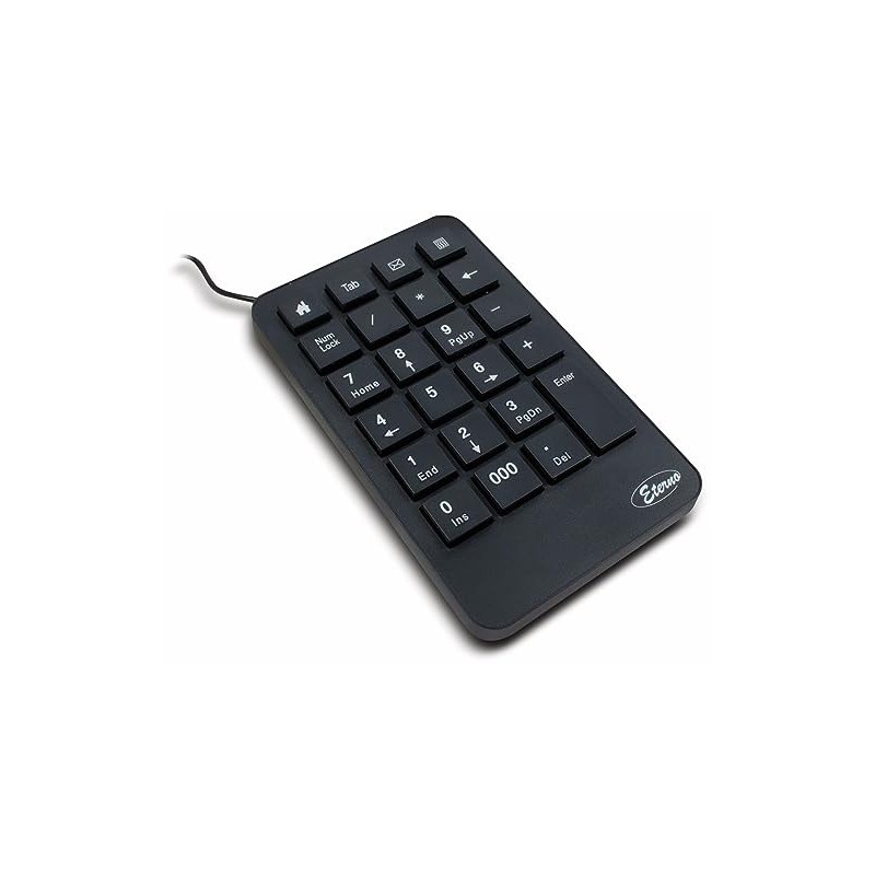 Inter-Tech USB Keypad KB-120 with 23 Keys Black