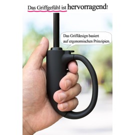 AKINOYAMA Large Storm Proof Umbrella - Automatic Open/Close Golf Umbrella Carabiner Handle for Men and Women, navy