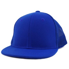 Trendy Apparel Shop - Gorra de malla estructurada para niños, Royal, Talla única